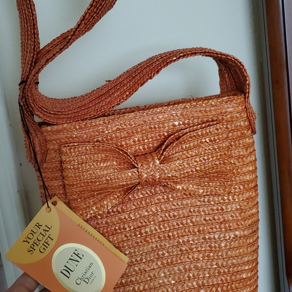 Christian Dior Shoulder Bucket Straw Bag - Picture 4 of 12